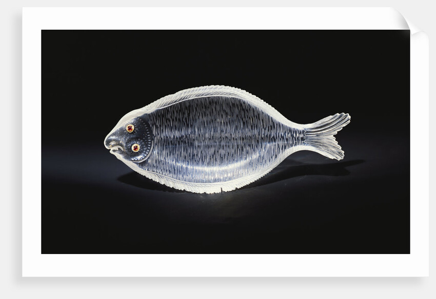 An unusual House of Faberge rock-crystal carving of a sole by Anonymous