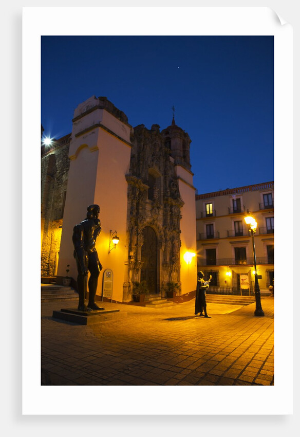 Night Lighting of the city of Guanajuato and the Statues of the main Jardin by Anonymous