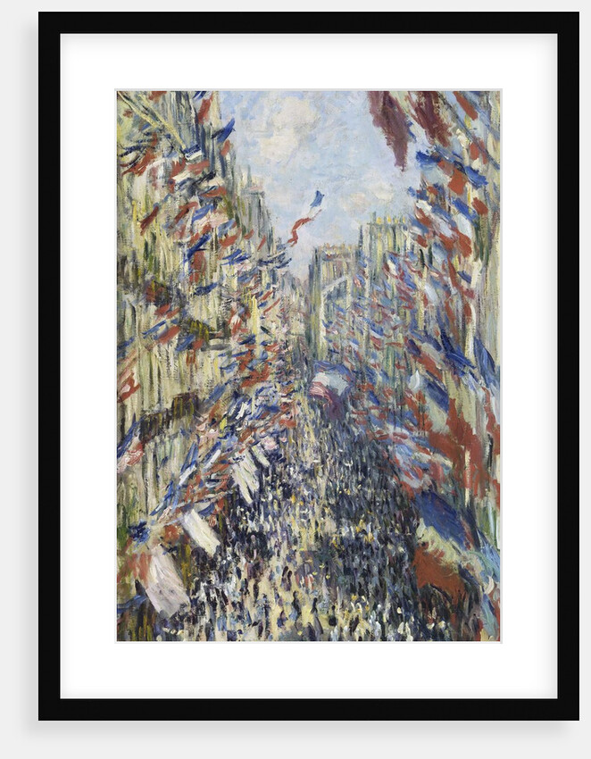 The Rue Montorgueil in Paris, Celebration of June 30, 1878 by Claude Monet
