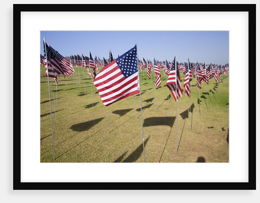 US Flags for 9/11 Memorial by Anonymous