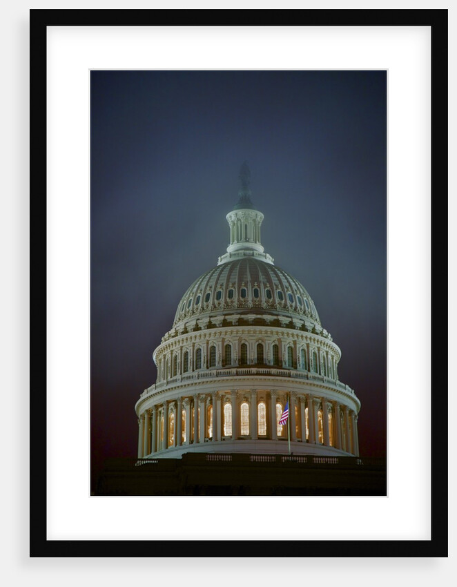 US Capitol in Fog by Anonymous