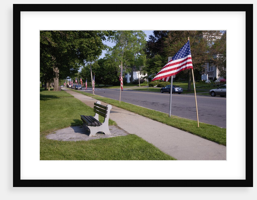 US Flag on Memorial Day, Concord, MA by Anonymous