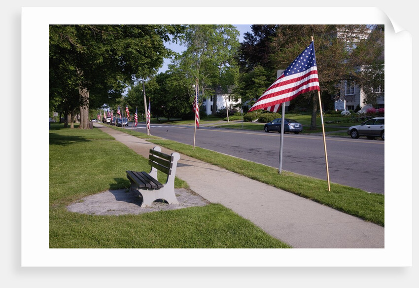 US Flag on Memorial Day, Concord, MA by Anonymous