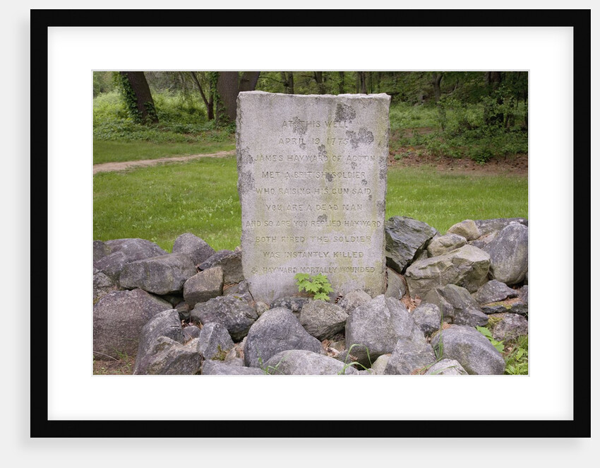 American Revolution stone marker by Anonymous