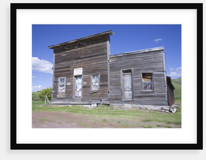 Deserted western town front by Anonymous