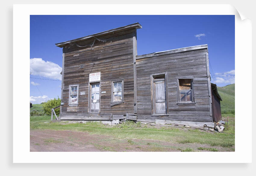 Deserted western town front by Anonymous