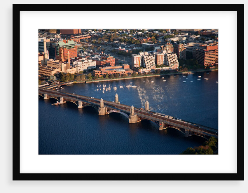 Sunrise Aerials of Boston, Cambridge and Charles River in New England by Anonymous