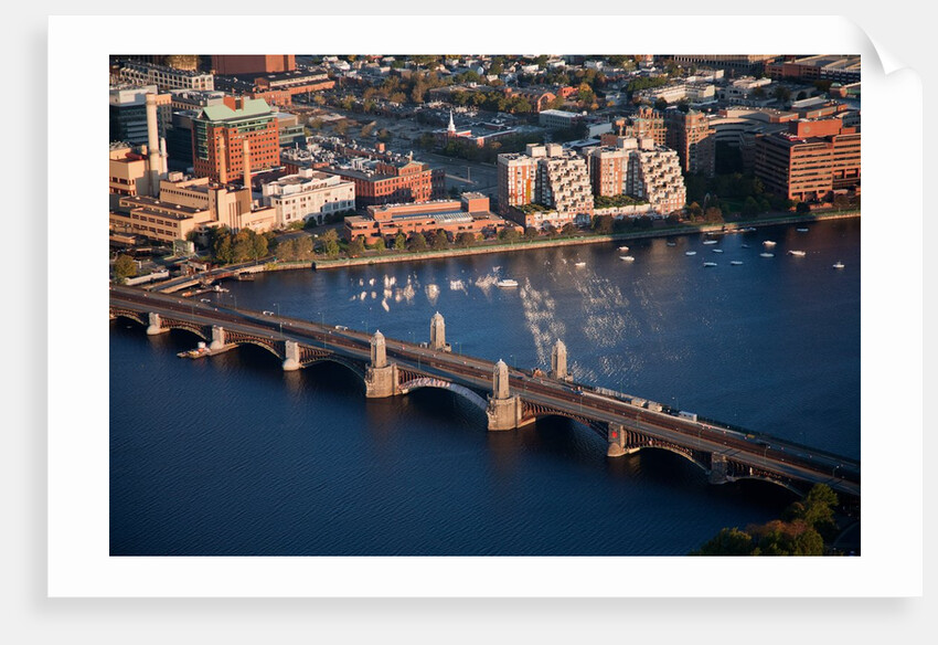 Sunrise Aerials of Boston, Cambridge and Charles River in New England by Anonymous