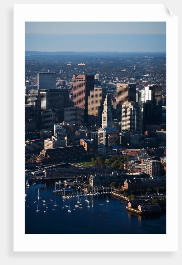 Sunrise Aerials of Boston Skyline and New England by Anonymous