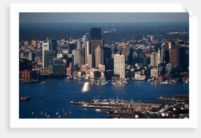 Sunrise Aerials of Boston Skyline and New England by Anonymous