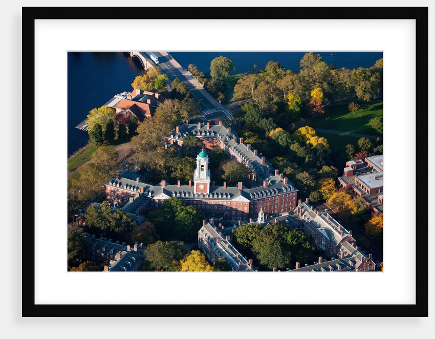 Sunrise Aerials of Eliot House Clock Tower, Harvard, New England by Anonymous