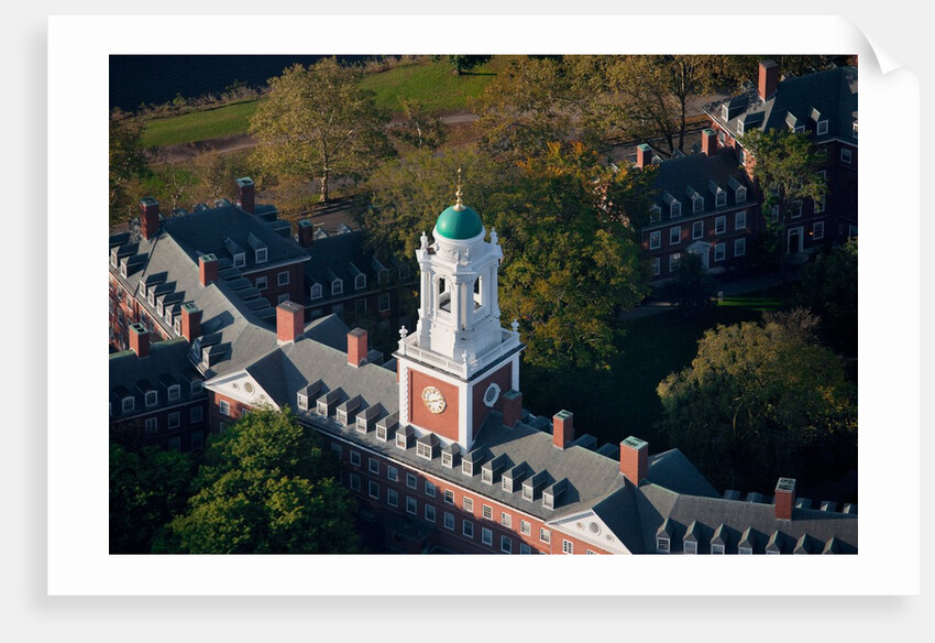 Sunrise Aerials of Eliot House Clock Tower, Harvard, New England by Anonymous