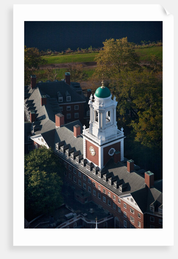 Sunrise Aerials of Eliot House Clock Tower, Harvard, New England by Anonymous