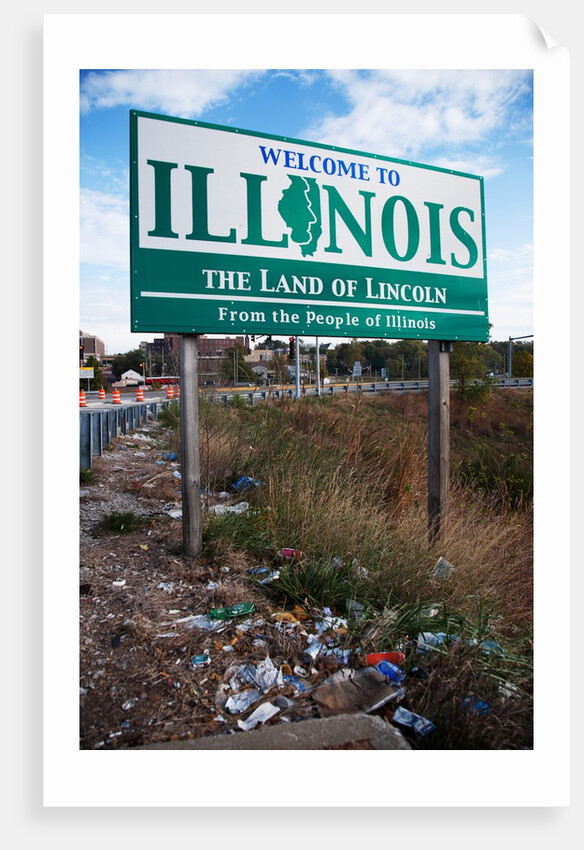 Welcome to Illinois and trash by Anonymous