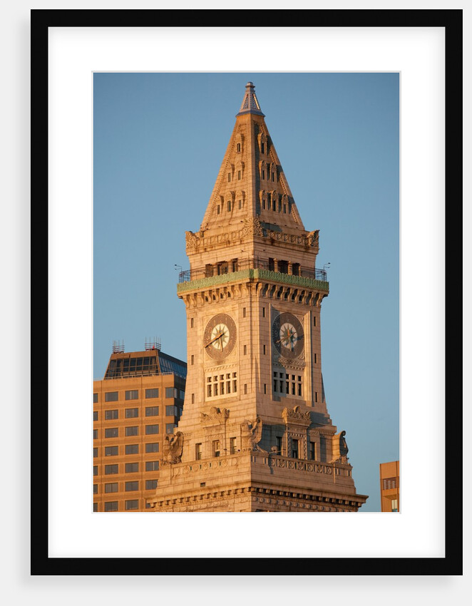 Boston Skyline at sunrise features Commerce House Tower, Boston, MA. by Anonymous