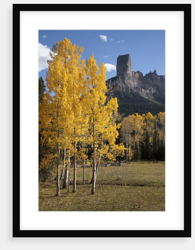 Chimney Peak and Courthouse Mountains in the Uncompahgre National Forest, Colorado by Anonymous