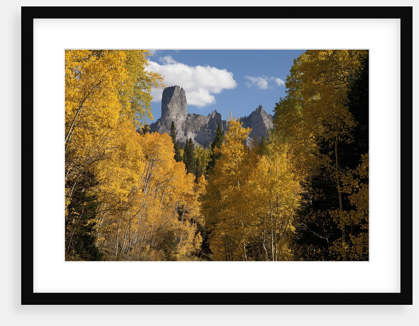 Chimney Peak and Courthouse Mountains in the Uncompahgre National Forest, Colorado by Anonymous