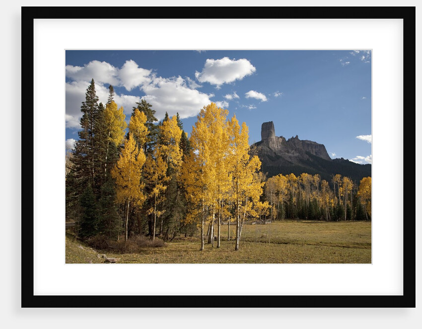 Chimney Peak and Courthouse Mountains in the Uncompahgre National Forest, Colorado by Anonymous