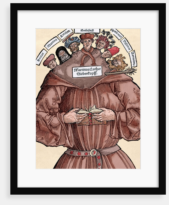 Protestant Reformation. Satire against Martin Luther (1483-1546). by Anonymous