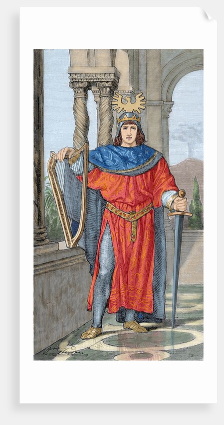 Frederick II Hohenstaufen (1194-1250). Holy Roman Emperor. by Anonymous