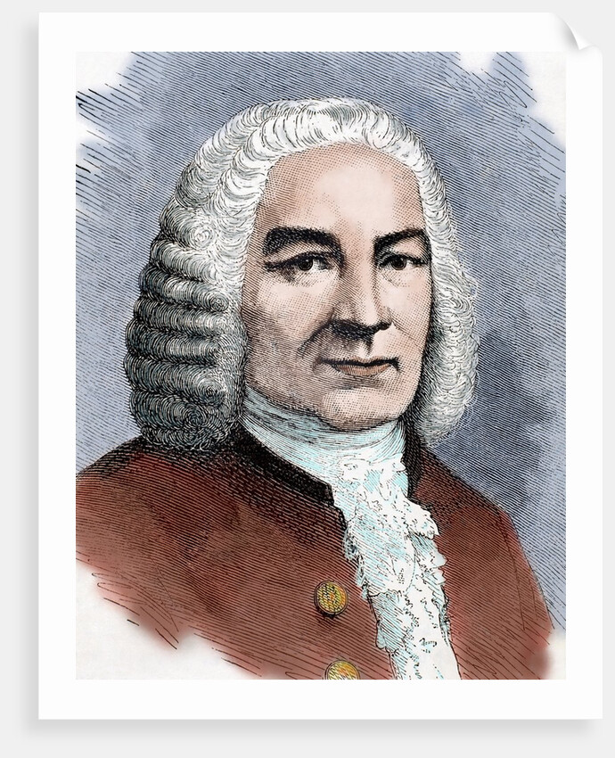Bach, Johann Sebastian (1685-1750). German composer. by Anonymous