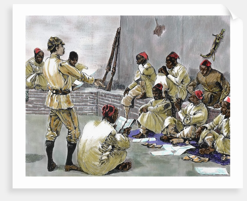 Arthur J.M. Jepshon reading the letter of the Khedive to officials' council by Anonymous