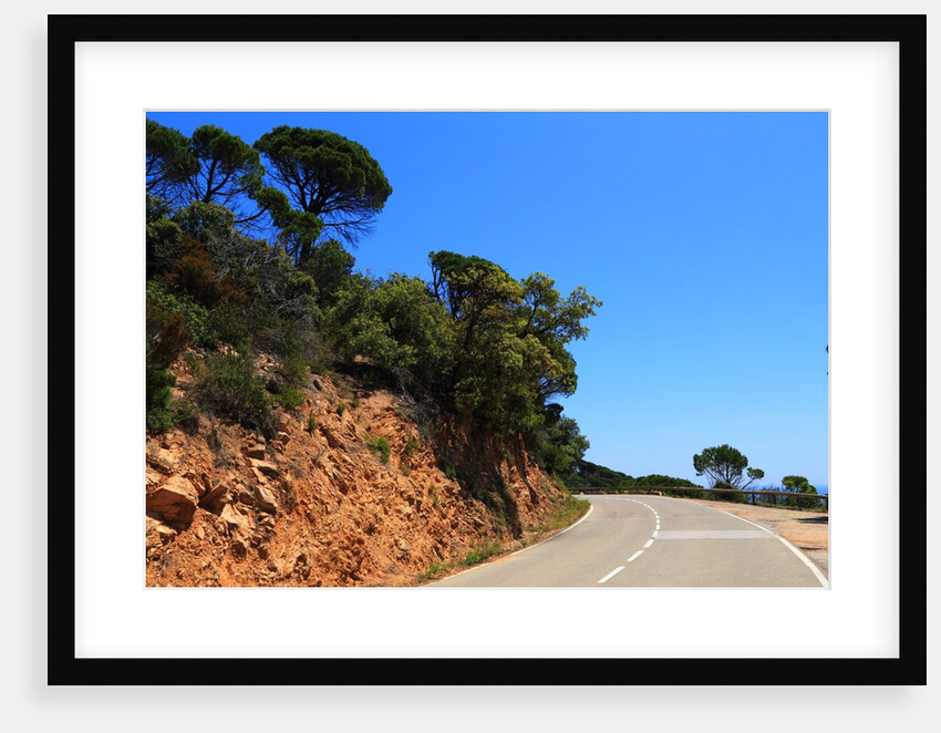 View of the coast from the panoramic road to Sant Feliu de Guixols by Anonymous