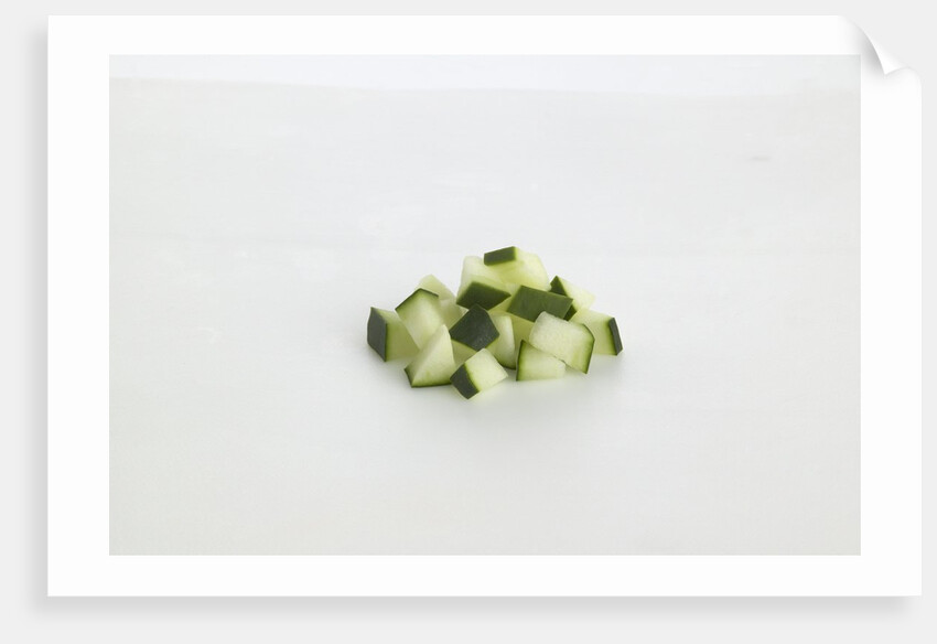 Diced cucumber by Anonymous