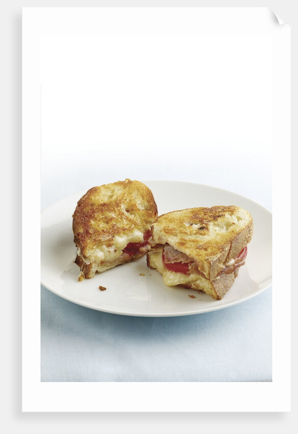 Grilled cheese with prosciutto by Anonymous