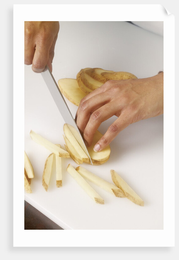 Sliced potato by Anonymous