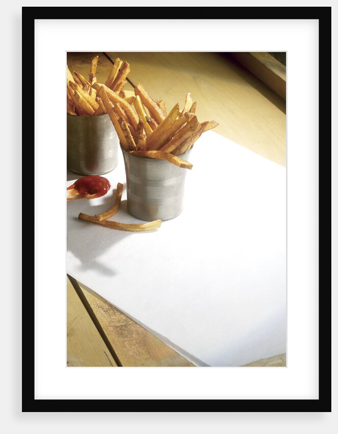 French fries with ketchup by Anonymous