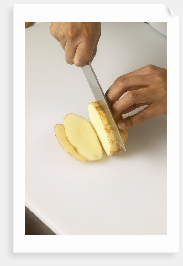 Sliced potato by Anonymous