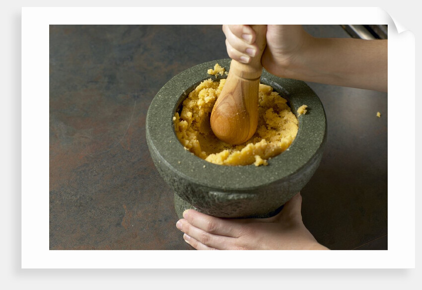 Mortar and pestle by Anonymous