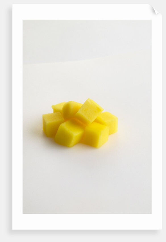 Diced mango by Anonymous