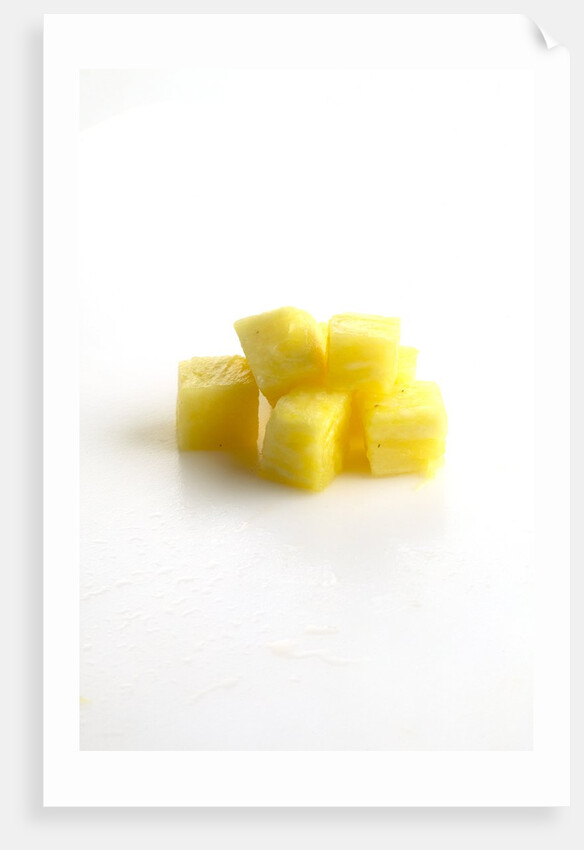 Diced pineapple by Anonymous