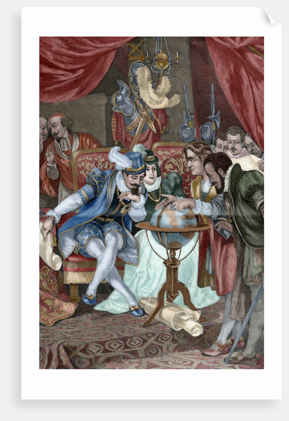 Columbus in Santa Fe camp by Anonymous