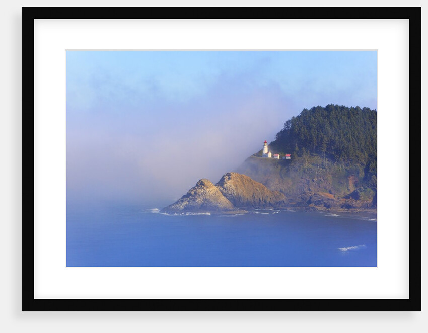 Fog adds beauty to Heceta Head Lighthouse, Oregon Coast, Pacific Ocean by Anonymous