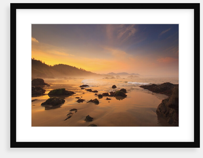 Sunrise over Crescent Beach, Oregon Coast, Pacific Ocean, Pacific Northwest by Anonymous