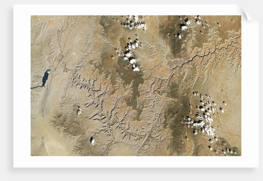 Satellite view of the Grand Canyon by Anonymous