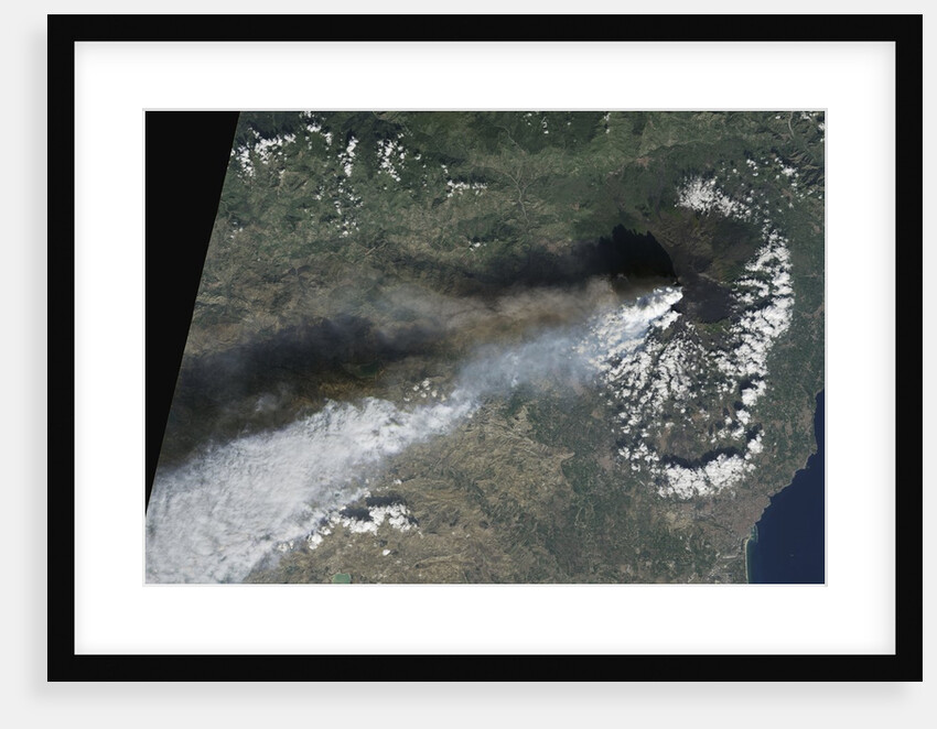Volcanic Plumes over Mount Etna by Anonymous