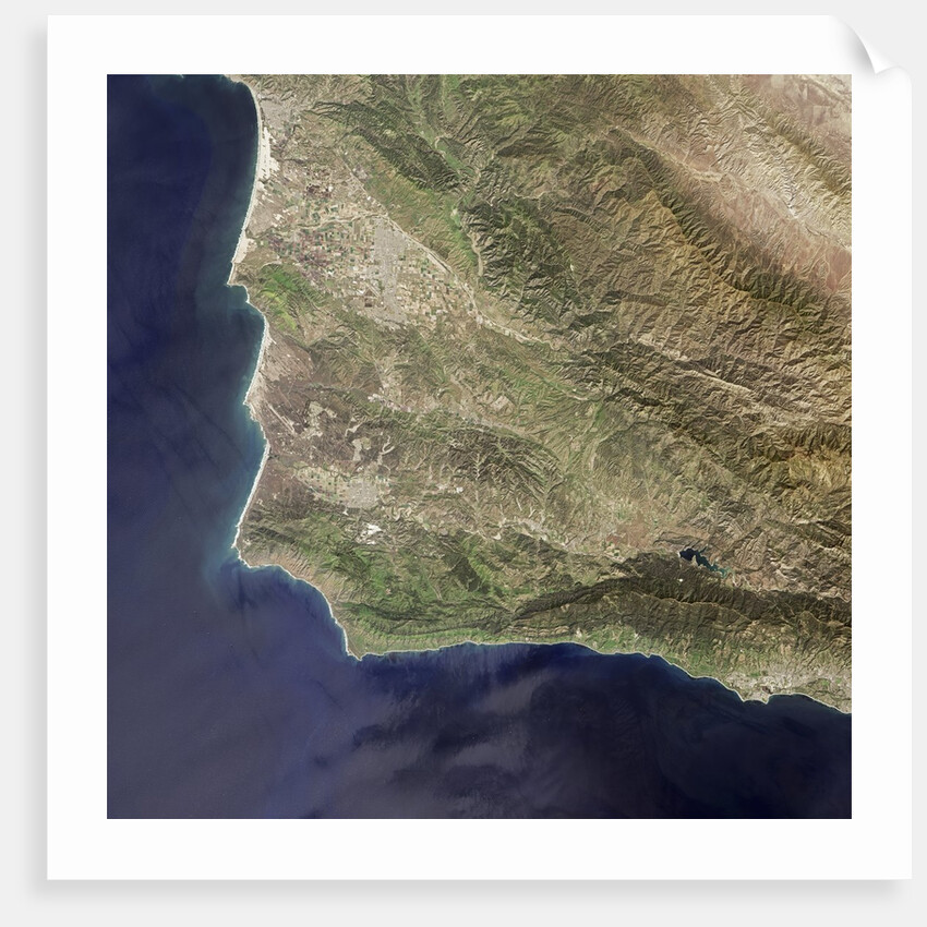 Satellite view of Lompoc, California and Vandenberg Air Force Base by Anonymous