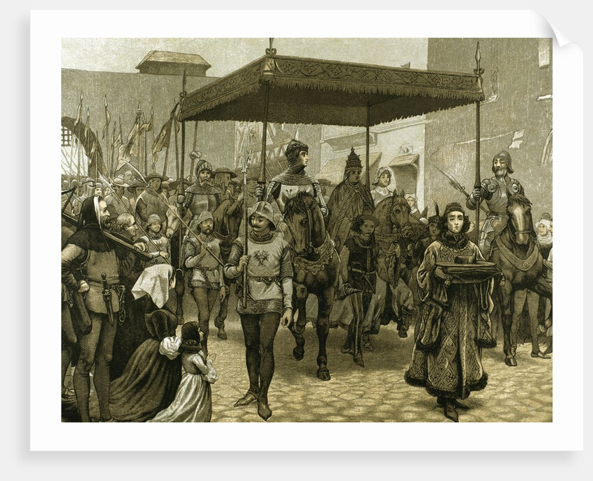 Entry of Antipope John XXIII (1360-1554) in Constanta to celebrate the 'Council of Constance' (1414) by Anonymous