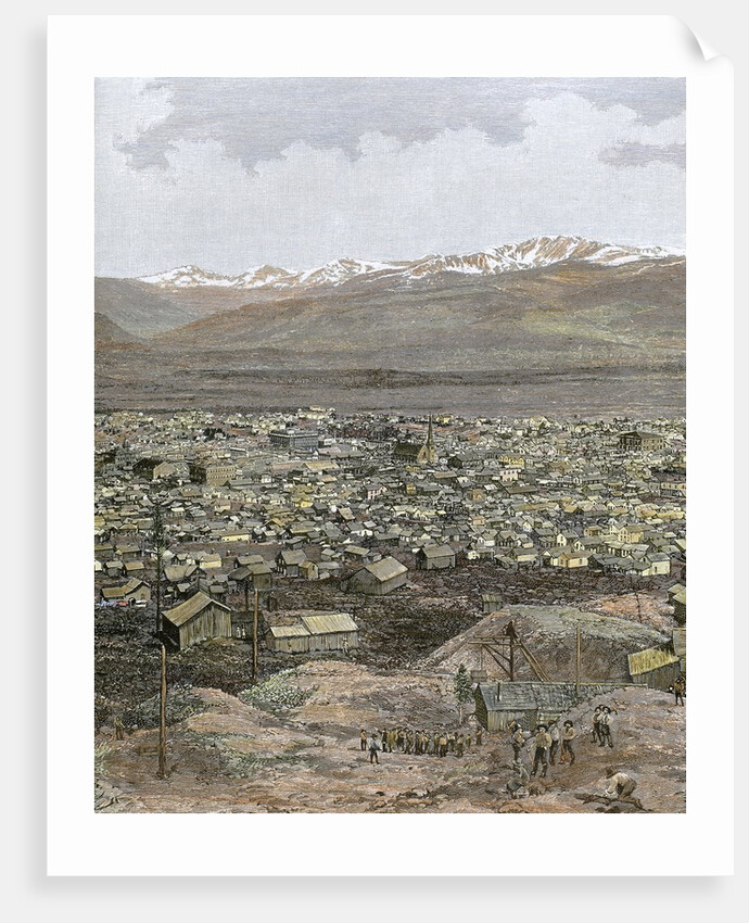 American West. Nineteenth century. Mining town of Leadville by Anonymous