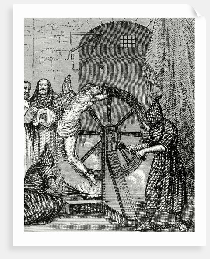 Inquisition. Instrument of torture. Wheel of Fortune. by Anonymous