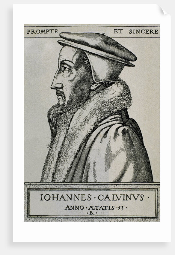 John Calvin (1509Ã¢â‚¬'1564). French theologian and pastor during the Protestant Reformation. by Anonymous