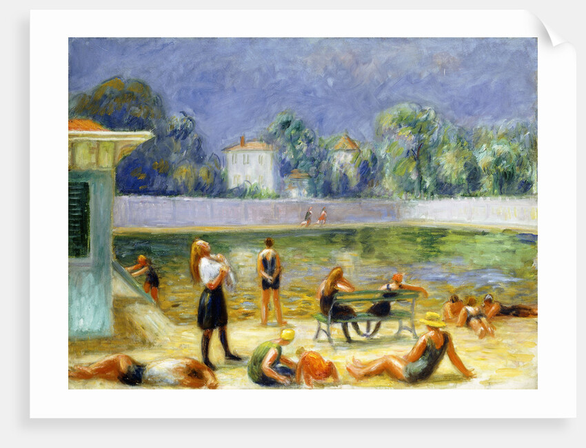 Outdoor Swimming Pool by William James Glackens