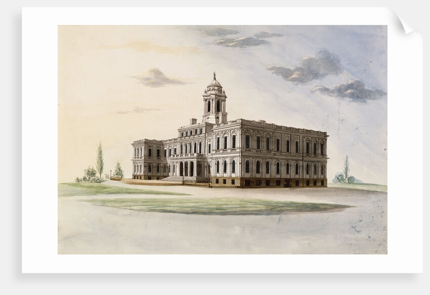 City Hall, New York by Alexander Jackson Davis