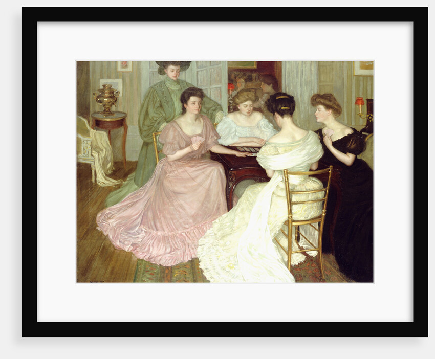 The Bridge Players by George Charles Aid