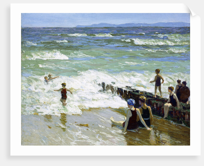 Bathers at Breakwater by Edward Henry Potthast