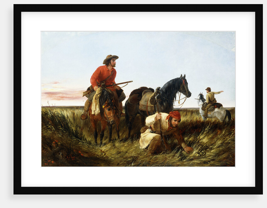 Trappers Following the Trail: At Fault by Arthur Fitzwilliam Tait